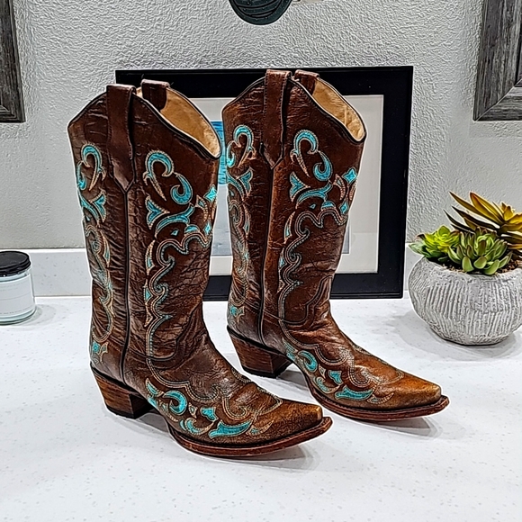 Circle G Cowgirl Boots - Picture 1 of 4